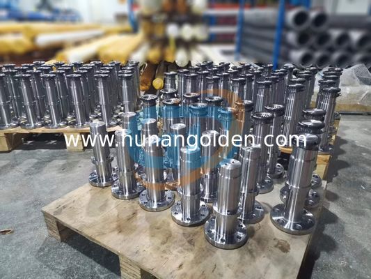 Custom Concrete Pump Spare Parts Mixer Shaft Steel Chromed 001690401C0300001