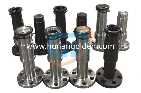 Custom Concrete Pump Spare Parts Mixer Shaft Steel Chromed 001690401C0300001